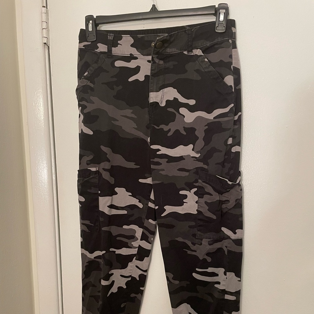 Slightly worn camo pants